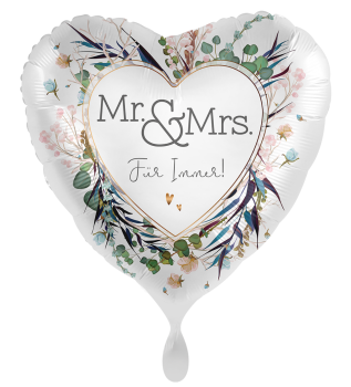 Folienballon - Mr. & Mrs. für immer - ø 43cm